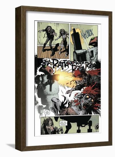 Zombies vs. Robots: Volume 1 - Comic Page with Panels-Val Mayerik-Framed Premium Giclee Print