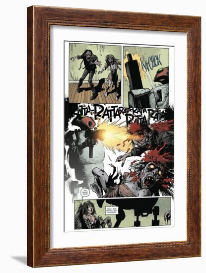 Zombies vs. Robots: Volume 1 - Comic Page with Panels-Val Mayerik-Framed Premium Giclee Print