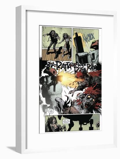 Zombies vs. Robots: Volume 1 - Comic Page with Panels-Val Mayerik-Framed Art Print