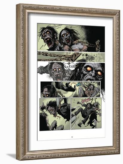 Zombies vs. Robots: Volume 1 - Comic Page with Panels-Val Mayerik-Framed Premium Giclee Print