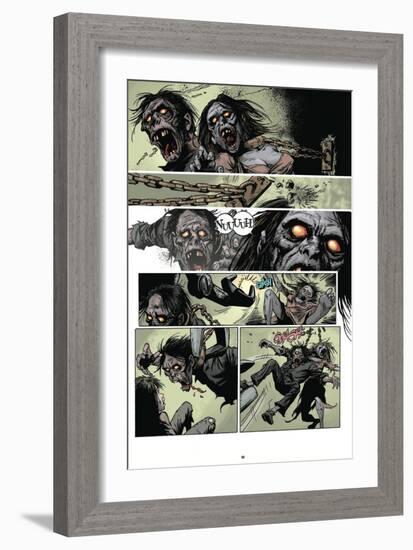 Zombies vs. Robots: Volume 1 - Comic Page with Panels-Val Mayerik-Framed Art Print