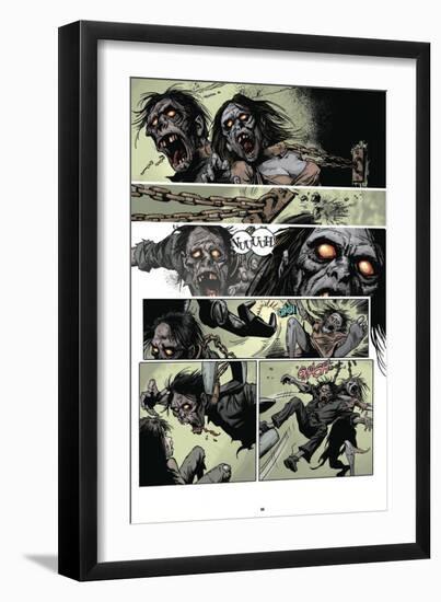 Zombies vs. Robots: Volume 1 - Comic Page with Panels-Val Mayerik-Framed Art Print