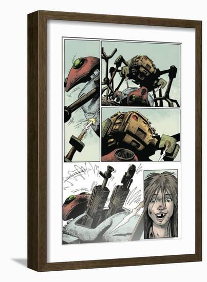 Zombies vs. Robots: Volume 1 - Comic Page with Panels-Val Mayerik-Framed Premium Giclee Print