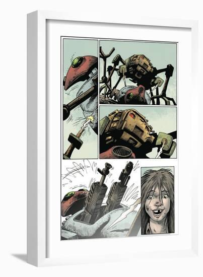 Zombies vs. Robots: Volume 1 - Comic Page with Panels-Val Mayerik-Framed Premium Giclee Print