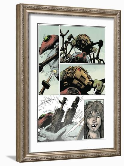 Zombies vs. Robots: Volume 1 - Comic Page with Panels-Val Mayerik-Framed Art Print