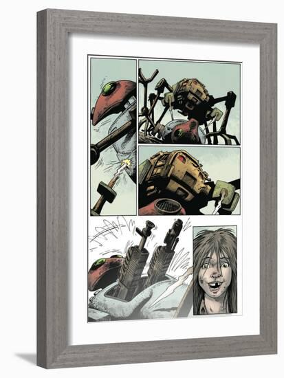 Zombies vs. Robots: Volume 1 - Comic Page with Panels-Val Mayerik-Framed Art Print