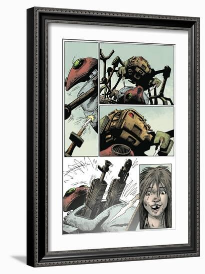 Zombies vs. Robots: Volume 1 - Comic Page with Panels-Val Mayerik-Framed Art Print