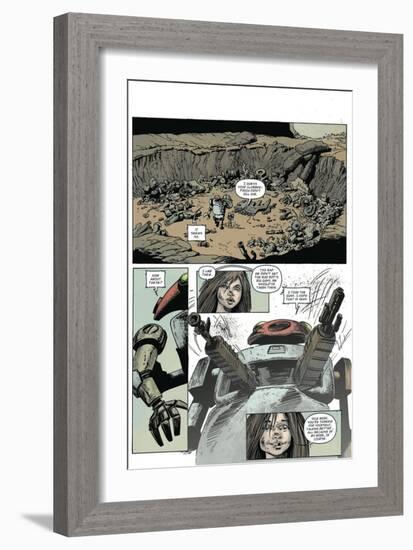 Zombies vs. Robots: Volume 1 - Comic Page with Panels-Val Mayerik-Framed Art Print