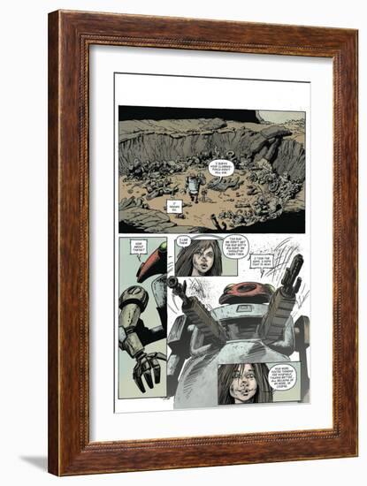 Zombies vs. Robots: Volume 1 - Comic Page with Panels-Val Mayerik-Framed Art Print