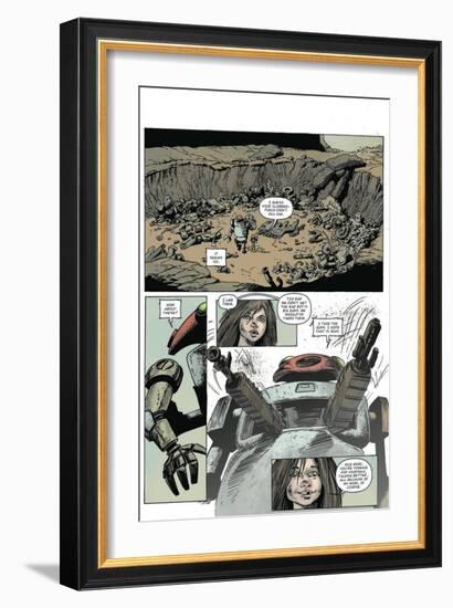 Zombies vs. Robots: Volume 1 - Comic Page with Panels-Val Mayerik-Framed Art Print