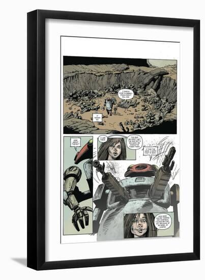 Zombies vs. Robots: Volume 1 - Comic Page with Panels-Val Mayerik-Framed Premium Giclee Print