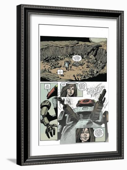 Zombies vs. Robots: Volume 1 - Comic Page with Panels-Val Mayerik-Framed Premium Giclee Print