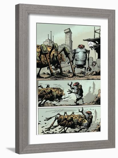 Zombies vs. Robots: Volume 1 - Comic Page with Panels-Val Mayerik-Framed Art Print