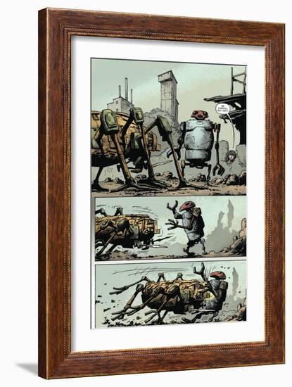 Zombies vs. Robots: Volume 1 - Comic Page with Panels-Val Mayerik-Framed Art Print