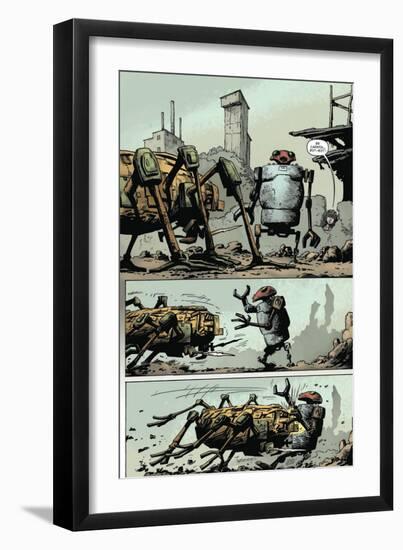 Zombies vs. Robots: Volume 1 - Comic Page with Panels-Val Mayerik-Framed Art Print