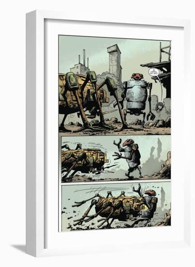 Zombies vs. Robots: Volume 1 - Comic Page with Panels-Val Mayerik-Framed Art Print