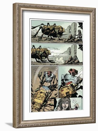 Zombies vs. Robots: Volume 1 - Comic Page with Panels-Val Mayerik-Framed Art Print