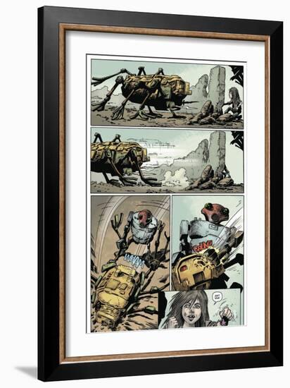 Zombies vs. Robots: Volume 1 - Comic Page with Panels-Val Mayerik-Framed Art Print