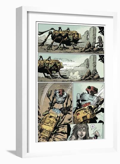 Zombies vs. Robots: Volume 1 - Comic Page with Panels-Val Mayerik-Framed Art Print