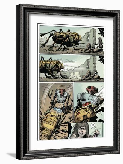 Zombies vs. Robots: Volume 1 - Comic Page with Panels-Val Mayerik-Framed Art Print