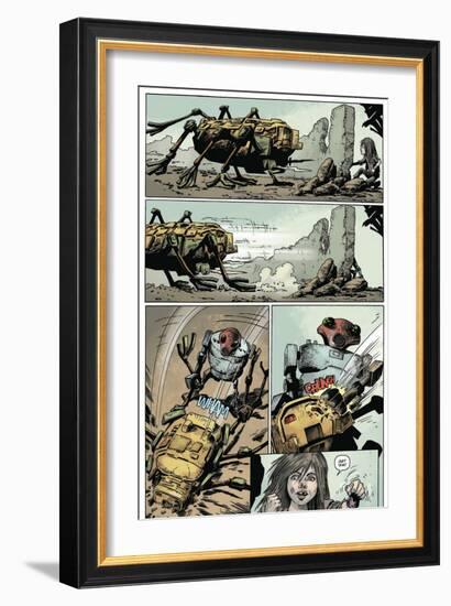 Zombies vs. Robots: Volume 1 - Comic Page with Panels-Val Mayerik-Framed Art Print