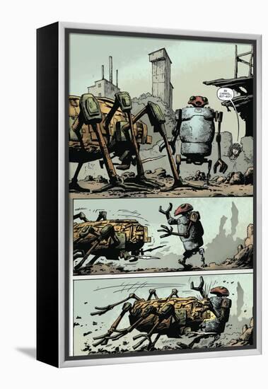 Zombies vs. Robots: Volume 1 - Comic Page with Panels-Val Mayerik-Framed Stretched Canvas