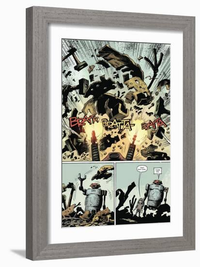 Zombies vs. Robots: Volume 1 - Comic Page with Panels-Val Mayerik-Framed Premium Giclee Print