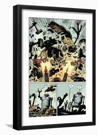 Zombies vs. Robots: Volume 1 - Comic Page with Panels-Val Mayerik-Framed Premium Giclee Print