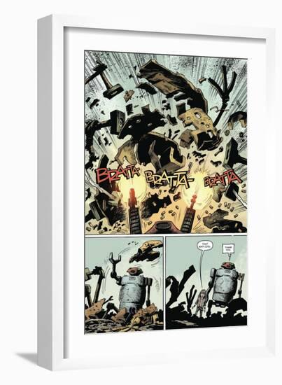 Zombies vs. Robots: Volume 1 - Comic Page with Panels-Val Mayerik-Framed Premium Giclee Print