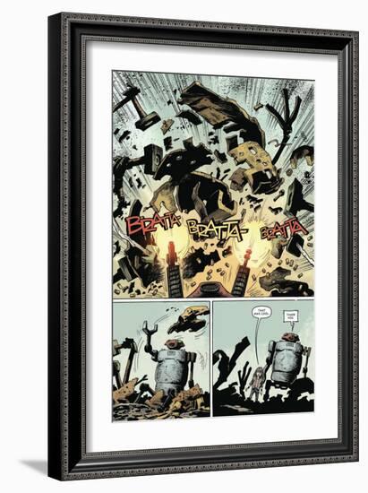 Zombies vs. Robots: Volume 1 - Comic Page with Panels-Val Mayerik-Framed Premium Giclee Print