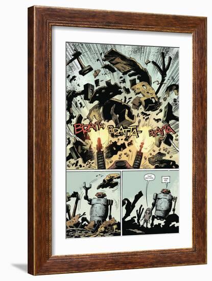 Zombies vs. Robots: Volume 1 - Comic Page with Panels-Val Mayerik-Framed Art Print