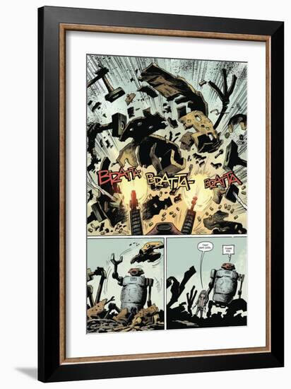 Zombies vs. Robots: Volume 1 - Comic Page with Panels-Val Mayerik-Framed Art Print