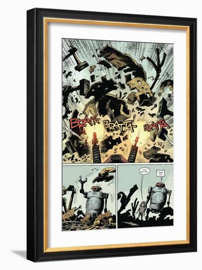 Zombies vs. Robots: Volume 1 - Comic Page with Panels-Val Mayerik-Framed Art Print