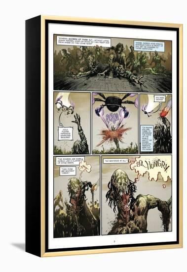 Zombies vs. Robots: Volume 1 - Comic Page with Panels-Anthony Diecidue-Framed Stretched Canvas