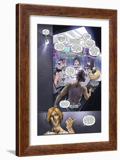 Zombies vs. Robots: Volume 1 - Comic Page with Panels-Anthony Diecidue-Framed Art Print