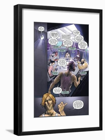 Zombies vs. Robots: Volume 1 - Comic Page with Panels-Anthony Diecidue-Framed Art Print