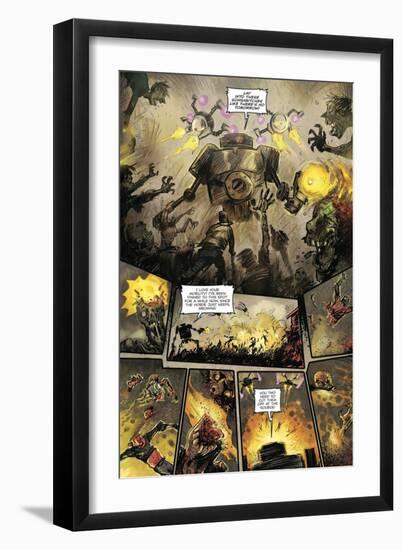 Zombies vs. Robots: Volume 1 - Comic Page with Panels-Anthony Diecidue-Framed Premium Giclee Print