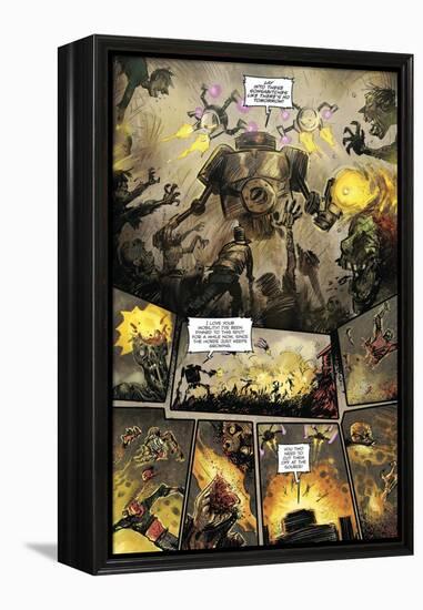 Zombies vs. Robots: Volume 1 - Comic Page with Panels-Anthony Diecidue-Framed Stretched Canvas