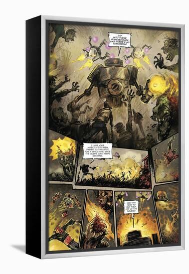 Zombies vs. Robots: Volume 1 - Comic Page with Panels-Anthony Diecidue-Framed Stretched Canvas