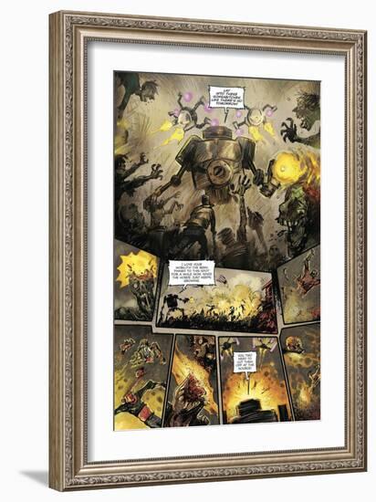 Zombies vs. Robots: Volume 1 - Comic Page with Panels-Anthony Diecidue-Framed Art Print