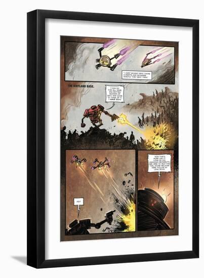 Zombies vs. Robots: Volume 1 - Comic Page with Panels-Anthony Diecidue-Framed Art Print