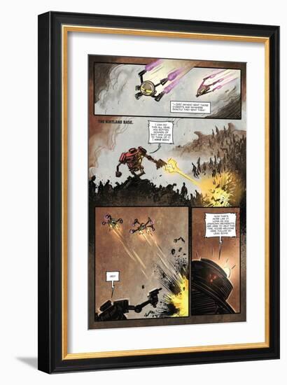 Zombies vs. Robots: Volume 1 - Comic Page with Panels-Anthony Diecidue-Framed Art Print