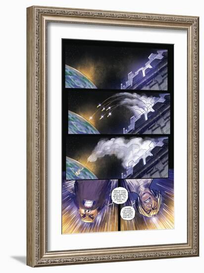 Zombies vs. Robots: Volume 1 - Comic Page with Panels-Anthony Diecidue-Framed Premium Giclee Print