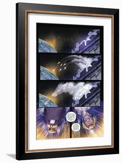 Zombies vs. Robots: Volume 1 - Comic Page with Panels-Anthony Diecidue-Framed Premium Giclee Print