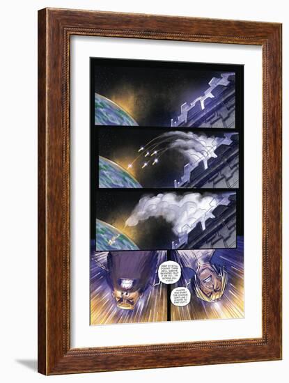 Zombies vs. Robots: Volume 1 - Comic Page with Panels-Anthony Diecidue-Framed Art Print