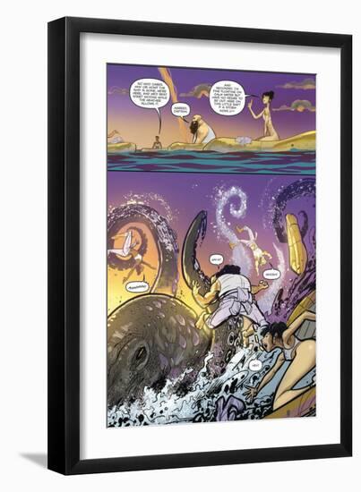 Zombies vs. Robots: Volume 1 - Comic Page with Panels-Anthony Diecidue-Framed Premium Giclee Print