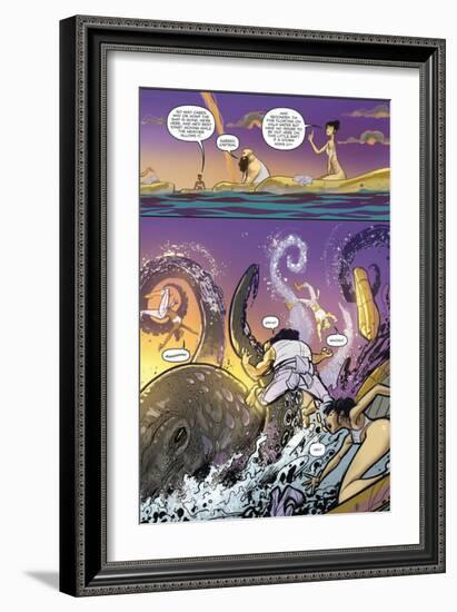 Zombies vs. Robots: Volume 1 - Comic Page with Panels-Anthony Diecidue-Framed Premium Giclee Print