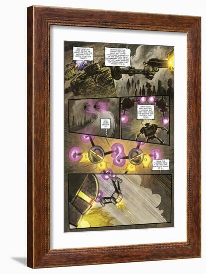 Zombies vs. Robots: Volume 1 - Comic Page with Panels-Anthony Diecidue-Framed Art Print