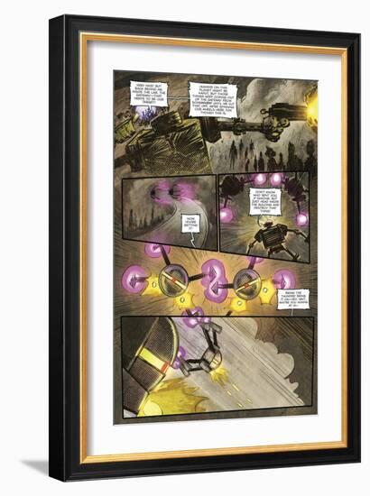 Zombies vs. Robots: Volume 1 - Comic Page with Panels-Anthony Diecidue-Framed Art Print