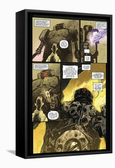 Zombies vs. Robots: Volume 1 - Comic Page with Panels-Anthony Diecidue-Framed Stretched Canvas